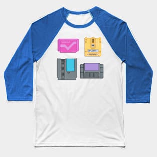 8-Bit Family Baseball T-Shirt